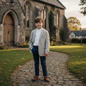 IZOD Boy’s Linen Blend Blazer Suit Coat Size 7